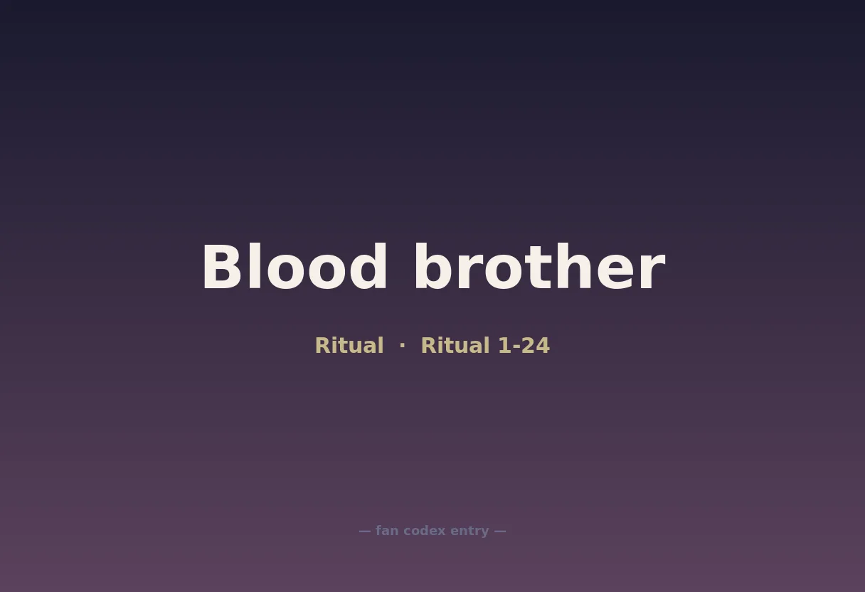 Blood brother
